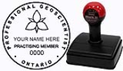 PGO PRACTISING MEMBER MARK-IT RUBBER STAMP