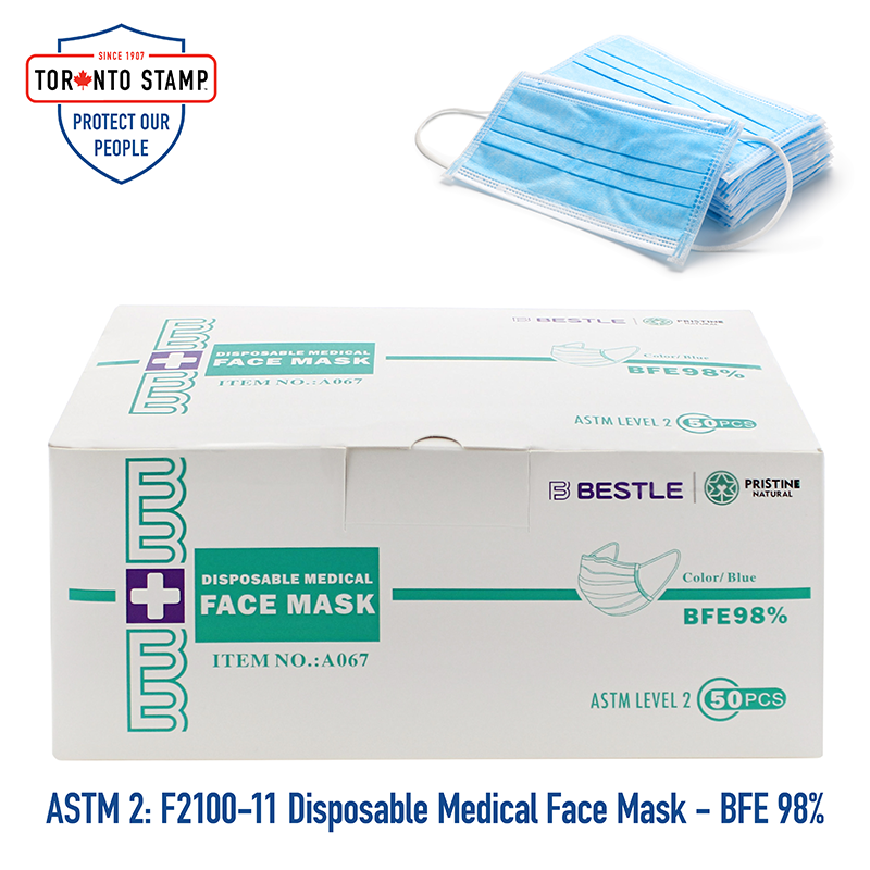 ASTM 1 Face Masks 50 Count | 3-Ply Medical Grade | COVID-19